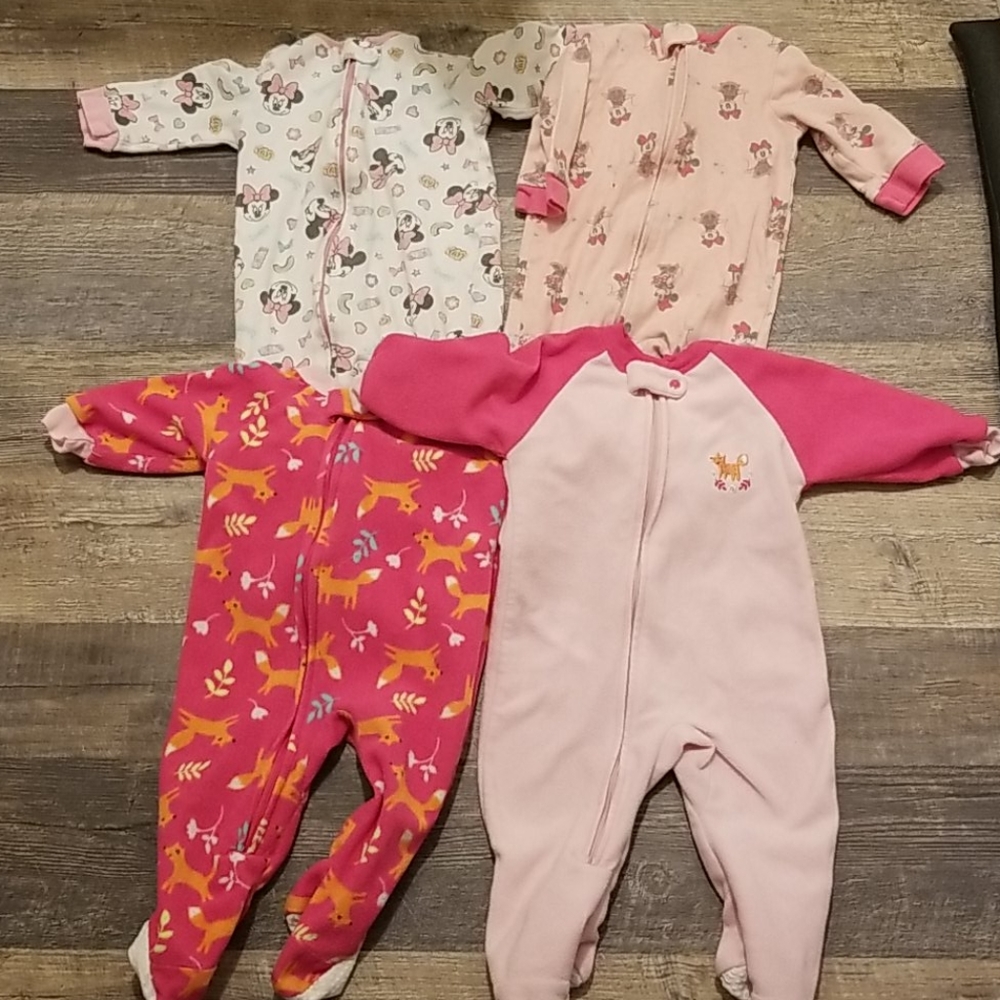 4 Footed infant girl Pajamas